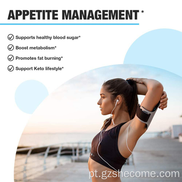 Cápsulas de queimador de gordura para perda de peso de extrato de chá verde